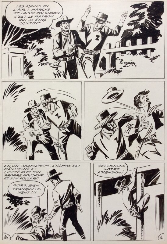 André Oulié, Moreau de Tours, Les aventures de Zorro - Justice de l'ouest - Comic Strip