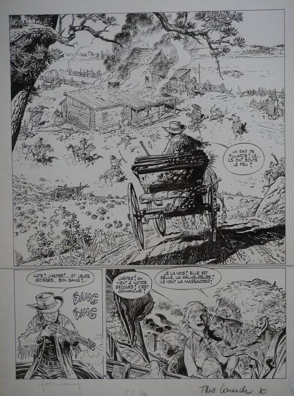 Hermann, Greg, Comanche-Furie Rebelle - Planche originale