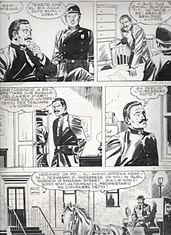 Guglielmo Letteri, Tex Willer n°325 - Page 22 de La Morte scende dal cielo - Comic Strip