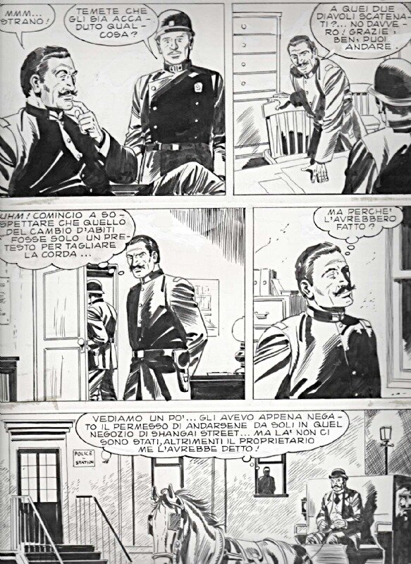 Guglielmo Letteri, Tex Willer n°325 - Page 22 de La Morte scende dal cielo - Planche originale