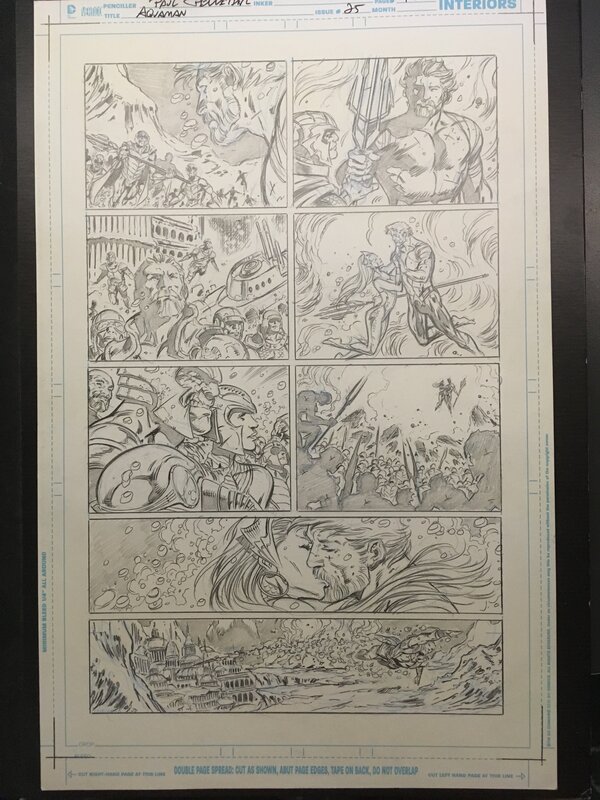 Aquaman N52 par Paul Pelletier, Johns Geoff - Planche originale