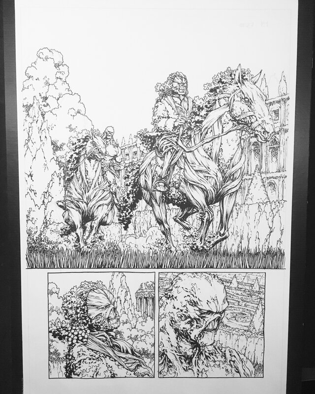 Swamp Thing N52 par Jesús Saiz, Charles Soules - Planche originale