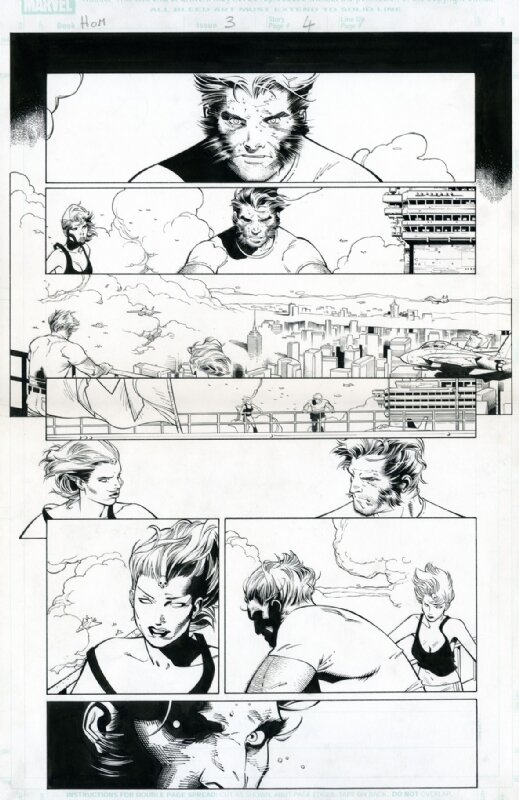 Olivier Coipel, Tim Townsend, House of M - Wolverine & Mystique - Planche originale