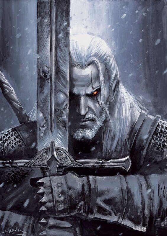 Witcher by Sébastien Grenier - Original Illustration