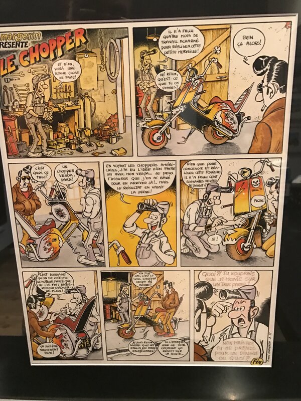Margerin LE CHOPPER PLANCHE ORIGINALE - Comic Strip