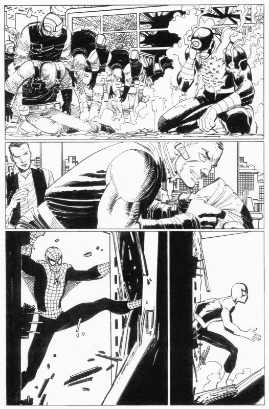 En vente - John Romita Jr., Klaus Janson, Amazing Spider-man - Spidey & Norman Osborn Bullseye - Planche originale