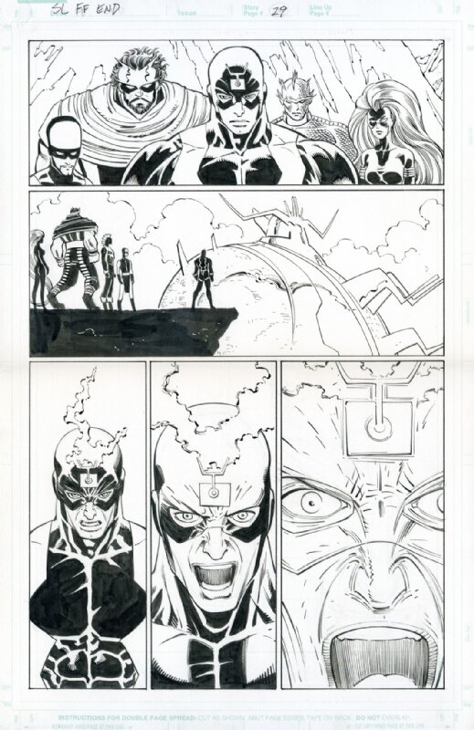 John Romita Jr., Scott Hanna, The Last Fantastic Four Story - Black Bolt Medusa Gorgon Karnak Triton - Comic Strip