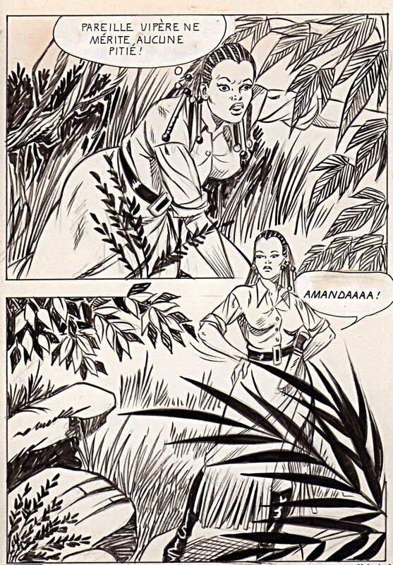 Alberto Del Mestre, Douloureuse négritude, planche 104 - La Schiava n° 36 (série jaune n°141) - Comic Strip