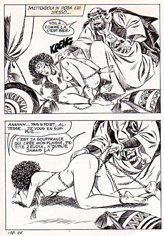 Alberto Del Mestre, Jeu de mirroirs - La Schiava n°15 planche 118 (série jaune n° 121) - Comic Strip