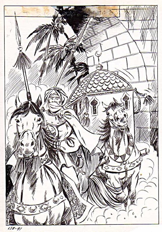 Alberto Del Mestre, Jeu de mirroirs - La Schiava n°15 planche 91 (série jaune n° 121) - Comic Strip