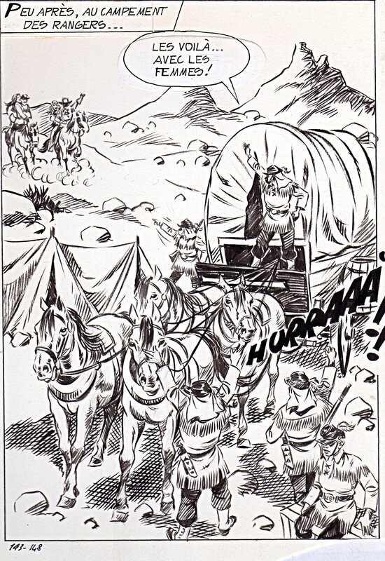 Alberto Del Mestre, La chair et le fer - La Schiava n°20 planche 148 (série jaune n°126) - Comic Strip