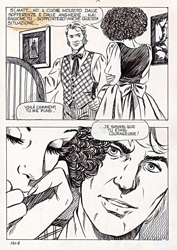 Alberto Del Mestre, Les Touaregs - La Schiava n°18 (série jaune n°124) page 8 - Planche originale