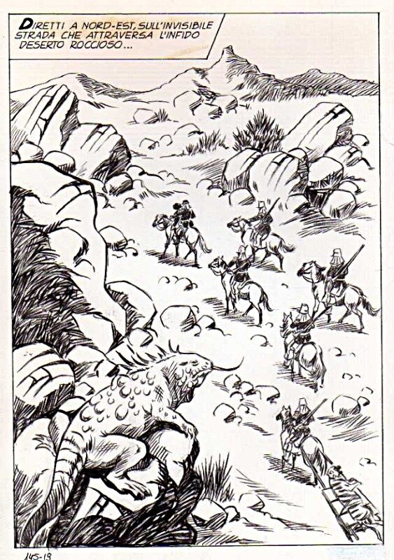 Alberto Del Mestre, Vent sauvage - La Schiava n° 22 planche 19 (série jaune n°128) - Comic Strip