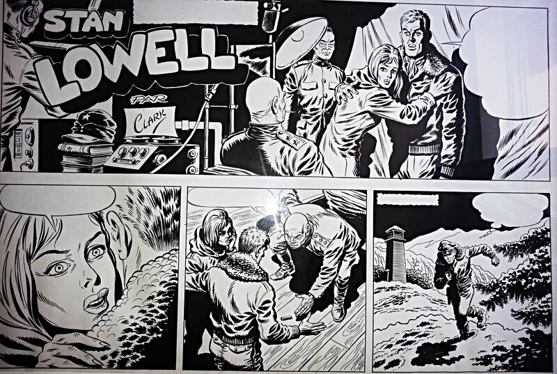 Maxime Roubinet, Planche titre de Stan Lowell - publication inconnue - Comic Strip