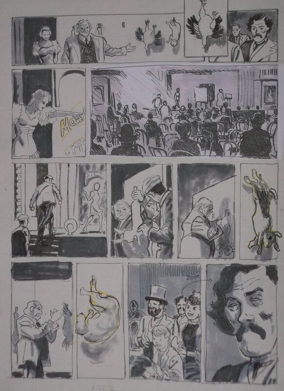 Franck Biancarelli, Le CIRCUIT MANDELBERG - Original art