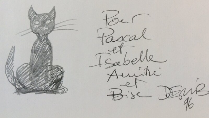 Derib, Pour toi Sandra - Pascal et Isabelle - Sketch