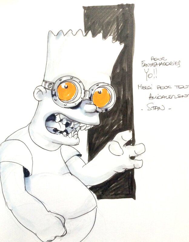 Bart Simpson par Stan & Vince - Dédicace