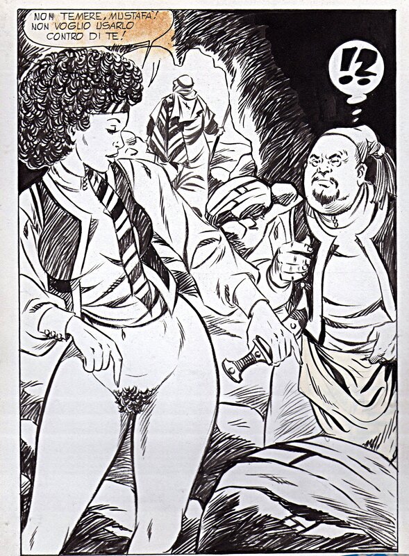 Alberto Del Mestre, La chair et le fer - La Schiava n°20 page 36 (série jaune n°126) - Planche originale