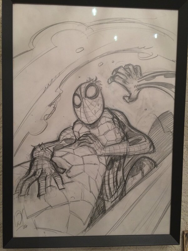 Spiderman par Pierre Alary - Planche originale