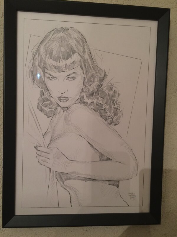 Bettie page par Thomas Frisano - Illustration originale