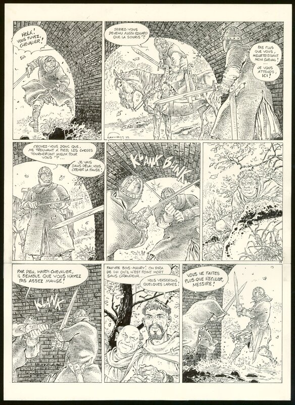 Hermann, Les Tours de Bois-Maury, Olivier, planche originale 17 - Comic Strip