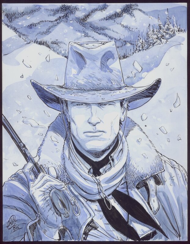 Tex par Giulio De Vita - Illustration originale