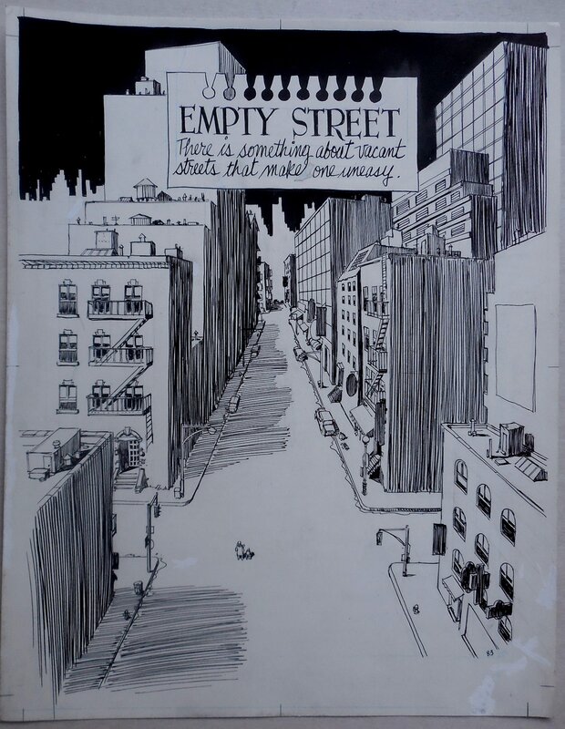 Empty Street par Will Eisner - Planche originale