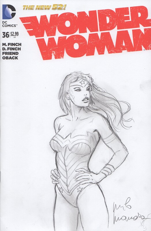 Wonder Woman by Milo Manara - Sketch