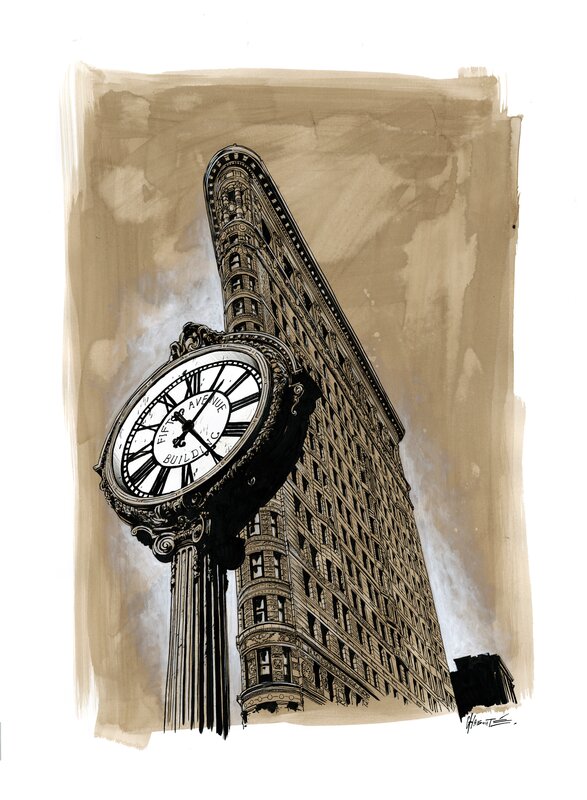 Flat Iron Building par Christophe Chabouté - Planche originale