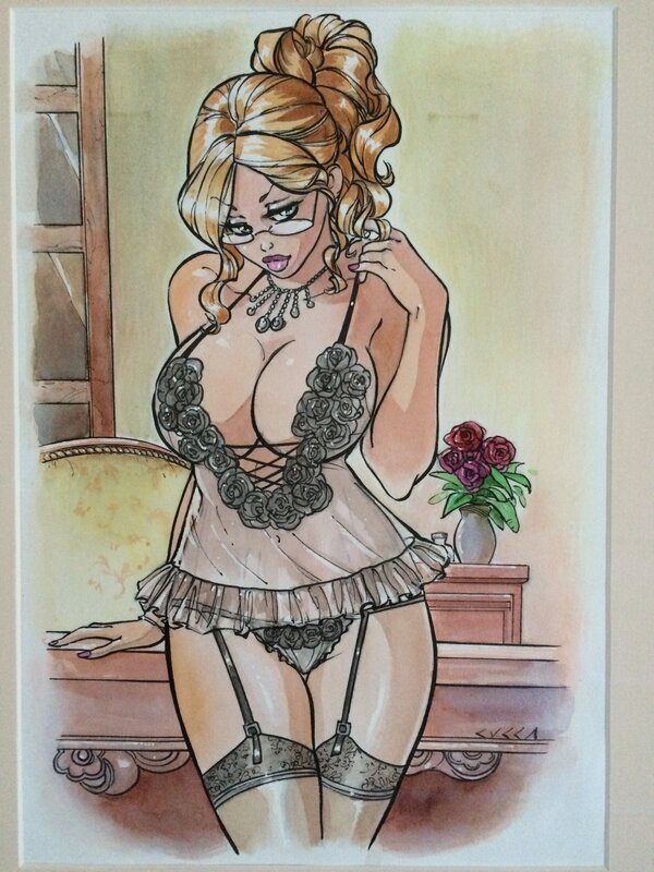 Vincenzo Cucca, Hot charlotte Dentelle - Illustration originale