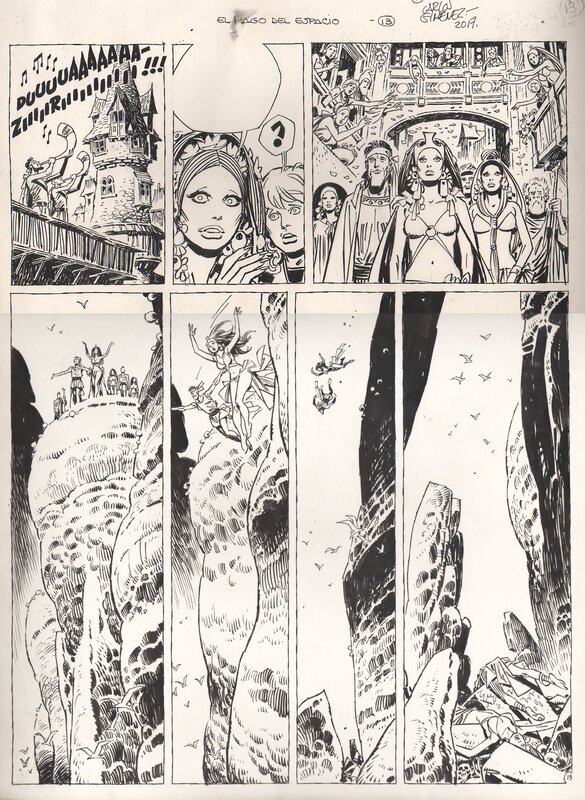 Carlos Giménez, Dany Futuro el mago del espacio planche 13 - Planche originale