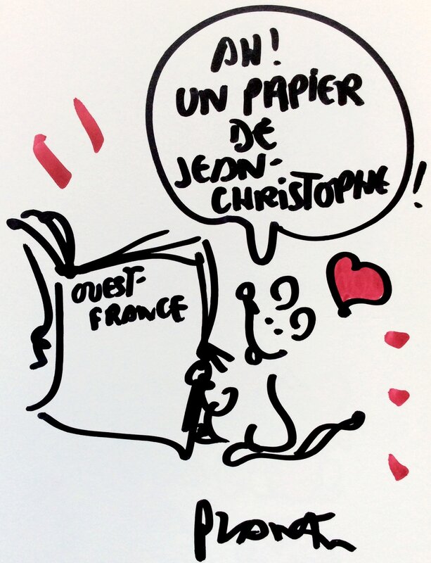 Bas les masques ! by Plantu - Sketch