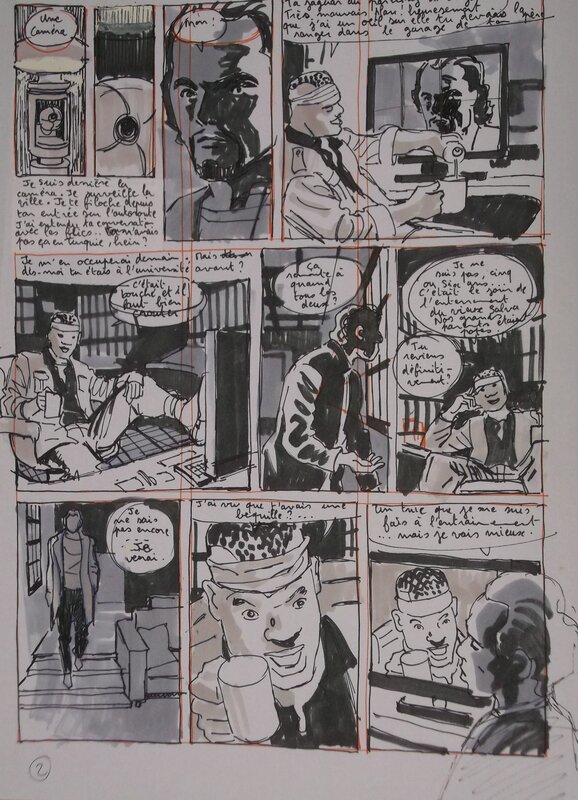 Franck Biancarelli, Denis Robert, Le CIRCUIT MANDELBERG - Original art