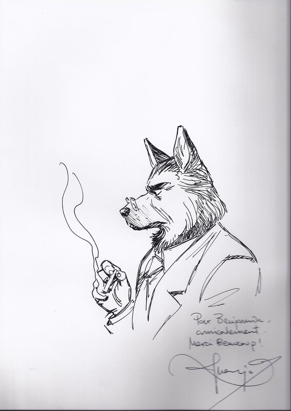 Blacksad - T1 by Juanjo Guarnido - Sketch