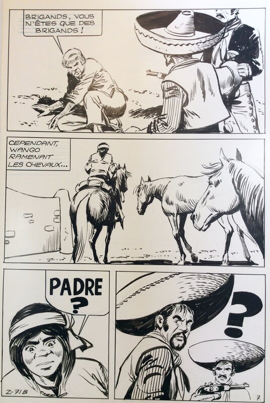 Zorro par Jean Pape - Planche originale