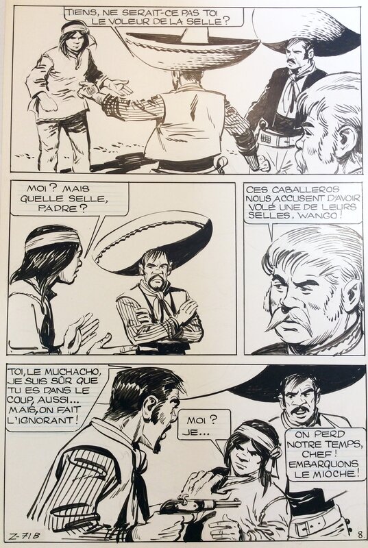 Zorro par Jean Pape - Planche originale