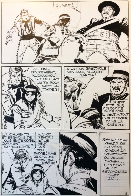 Zorro par Jean Pape - Planche originale