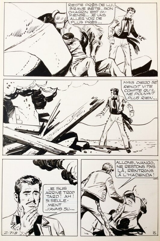 Zorro par Jean Pape - Planche originale