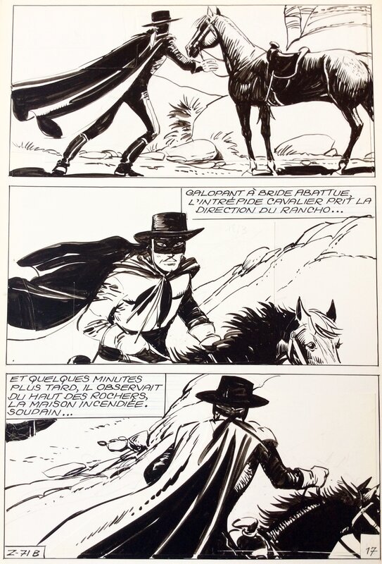 Zorro par Jean Pape - Planche originale