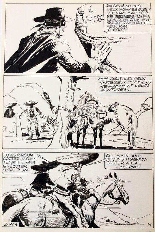 Zorro par Jean Pape - Planche originale