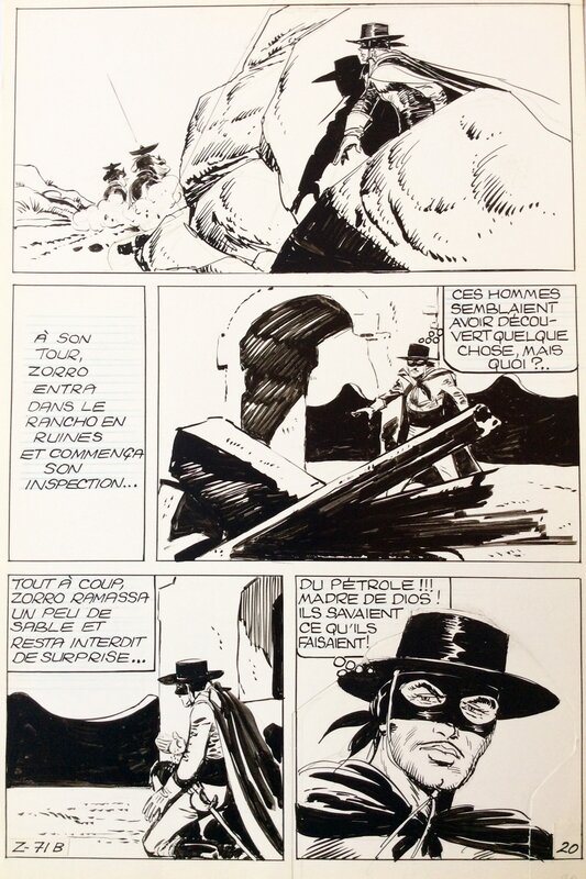 Zorro par Jean Pape - Planche originale