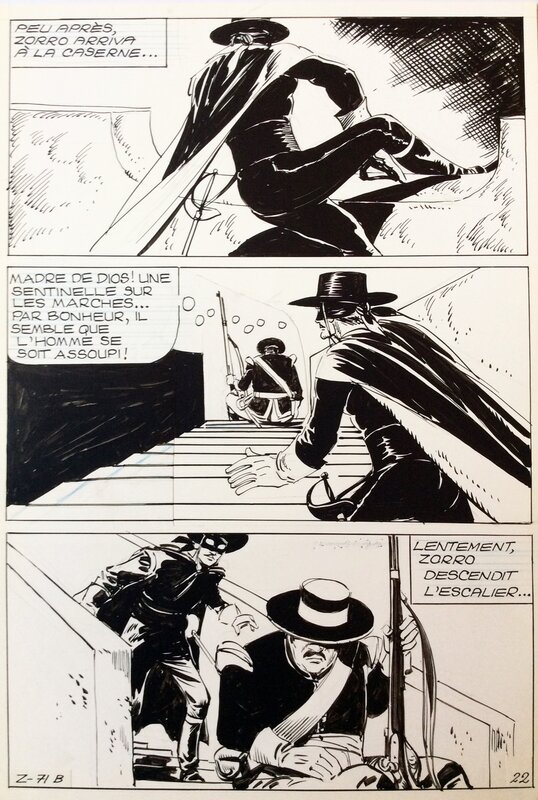 Zorro par Jean Pape - Planche originale