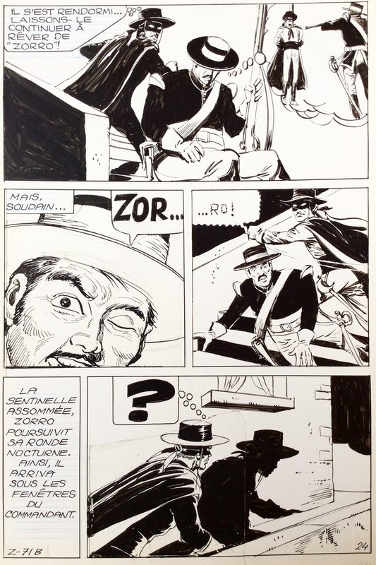 Zorro par Jean Pape - Planche originale