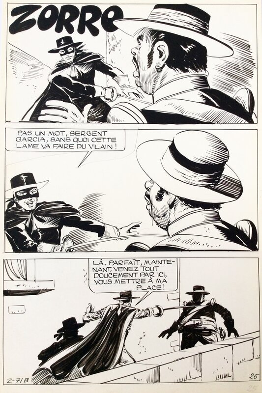 Zorro par Jean Pape - Planche originale