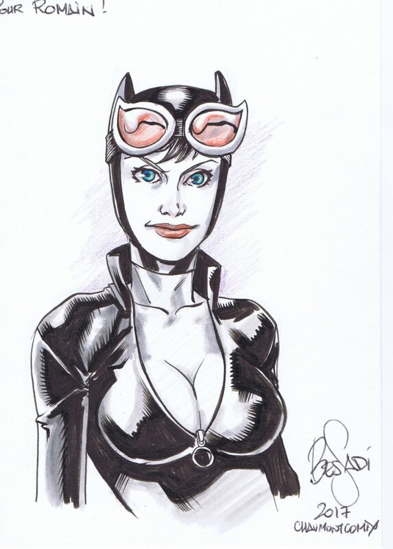 Catwoman par Bessadi - Dédicace