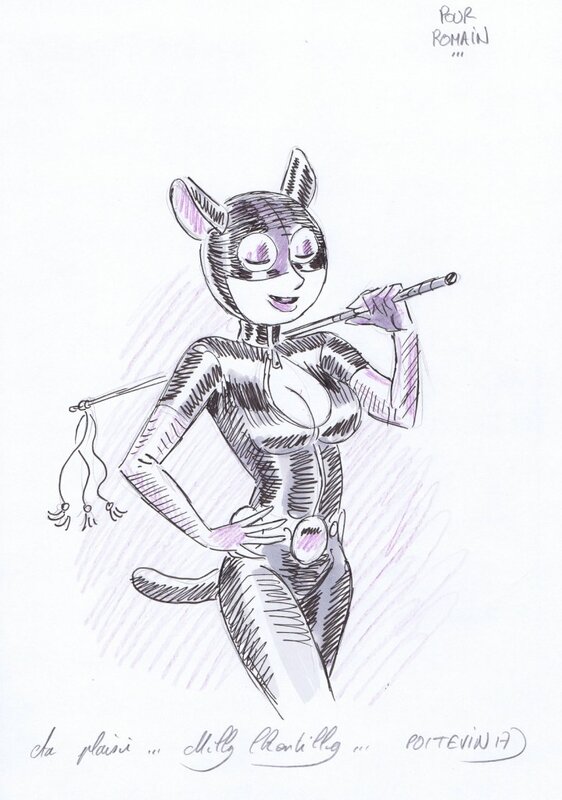 Catwoman par Poitevin - Sketch