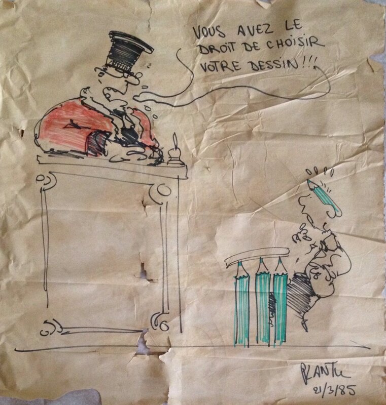 Plantu, Le procès du caricaturiste - Original art