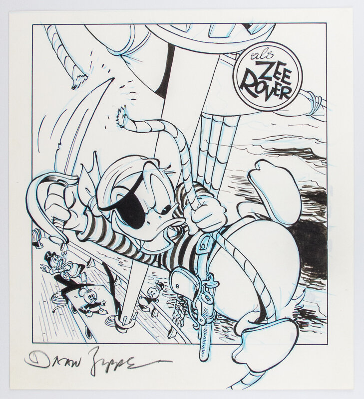 Daan Jippes, Donald Duck als Zeerover - Couverture originale