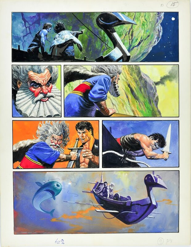 Don Lawrence, Original page Storm 10 - De Piraten van Pandarve (The Pirates of Pandarve) - Planche originale