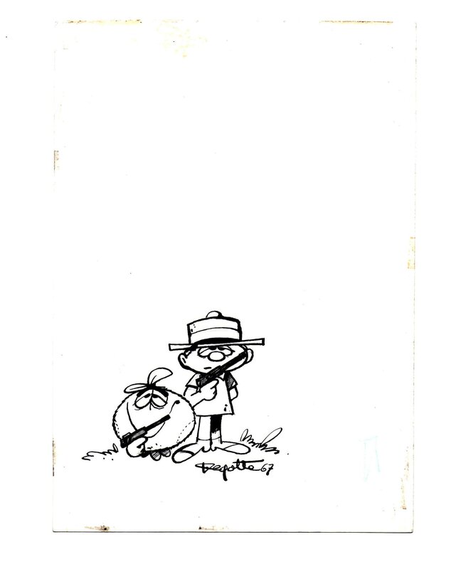 Charles Degotte, Le Flagada, « L’Agent ne fait pas le Bonheur », mini-récit n° 388, 1967. - Original Cover